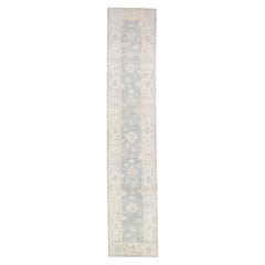 Tappeto Oushak Orientale annodato a mano Turco Oushak 3' x 15'3" #2934