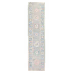 Oushak Rug Oriental Hand Knotted Turkish Oushak 2'10" x 11'9" #2664