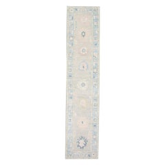 Oushak Rug Oriental Hand Knotted Turkish Oushak 2'10" x 13'3" #2539