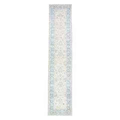 Alfombra Oushak Oriental Anudada a Mano Turca Oushak 2'8" x 13'5" #3196