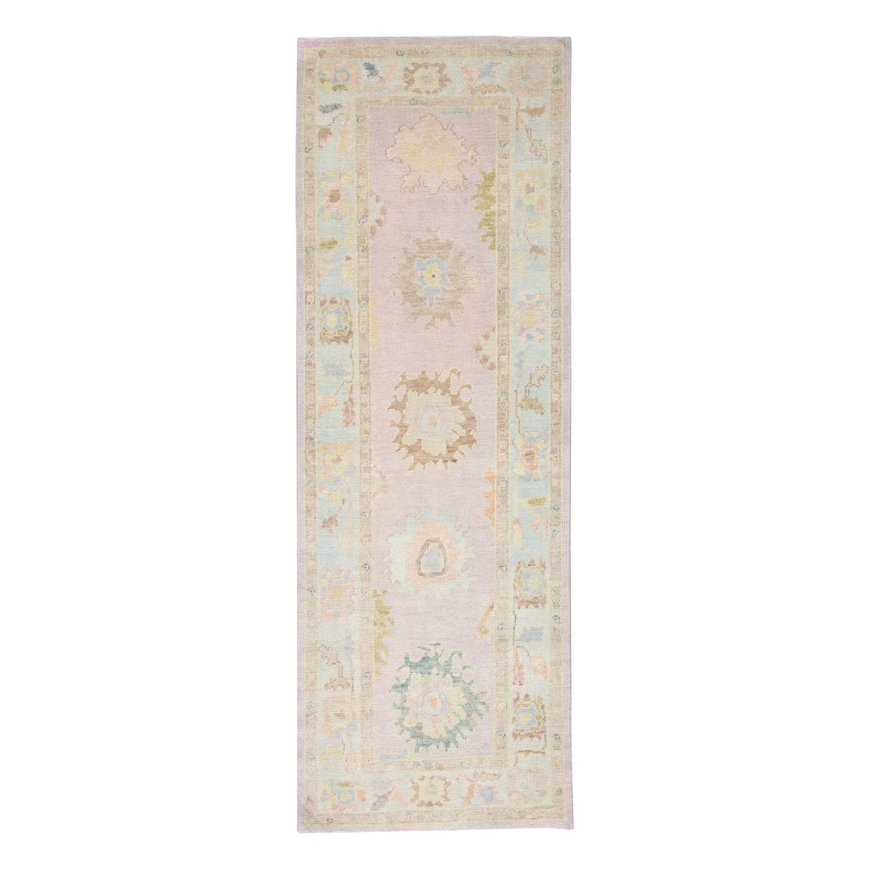 Oushak-Teppich Orientalischer handgeknüpfter türkischer Oushak 2'11" x 8'3" #2550