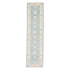 Oushak Rug Oriental Hand Knotted Turkish Oushak 2'11" x 11'3" #2924