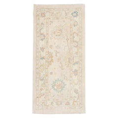 Oushak Rug Oriental Hand Knotted Turkish Oushak 2'9" x 5'9" #2764