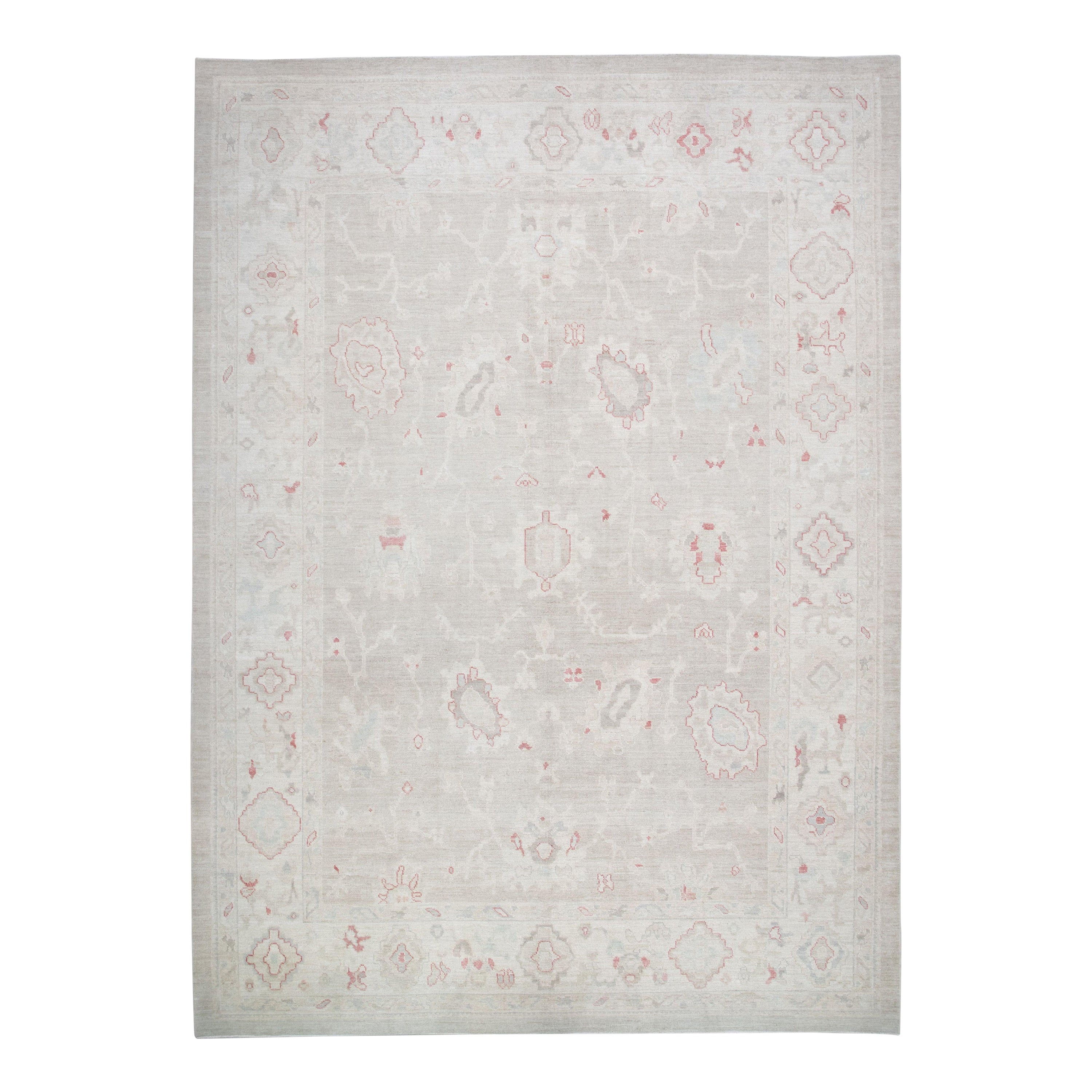 Oushak Rug Oriental Hand Knotted Turkish Oushak 10'1"x 14'1" #2722