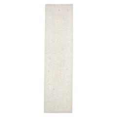 Alfombra Oushak Oriental Anudada a Mano Turca Oushak 2'7" x 10' #2816