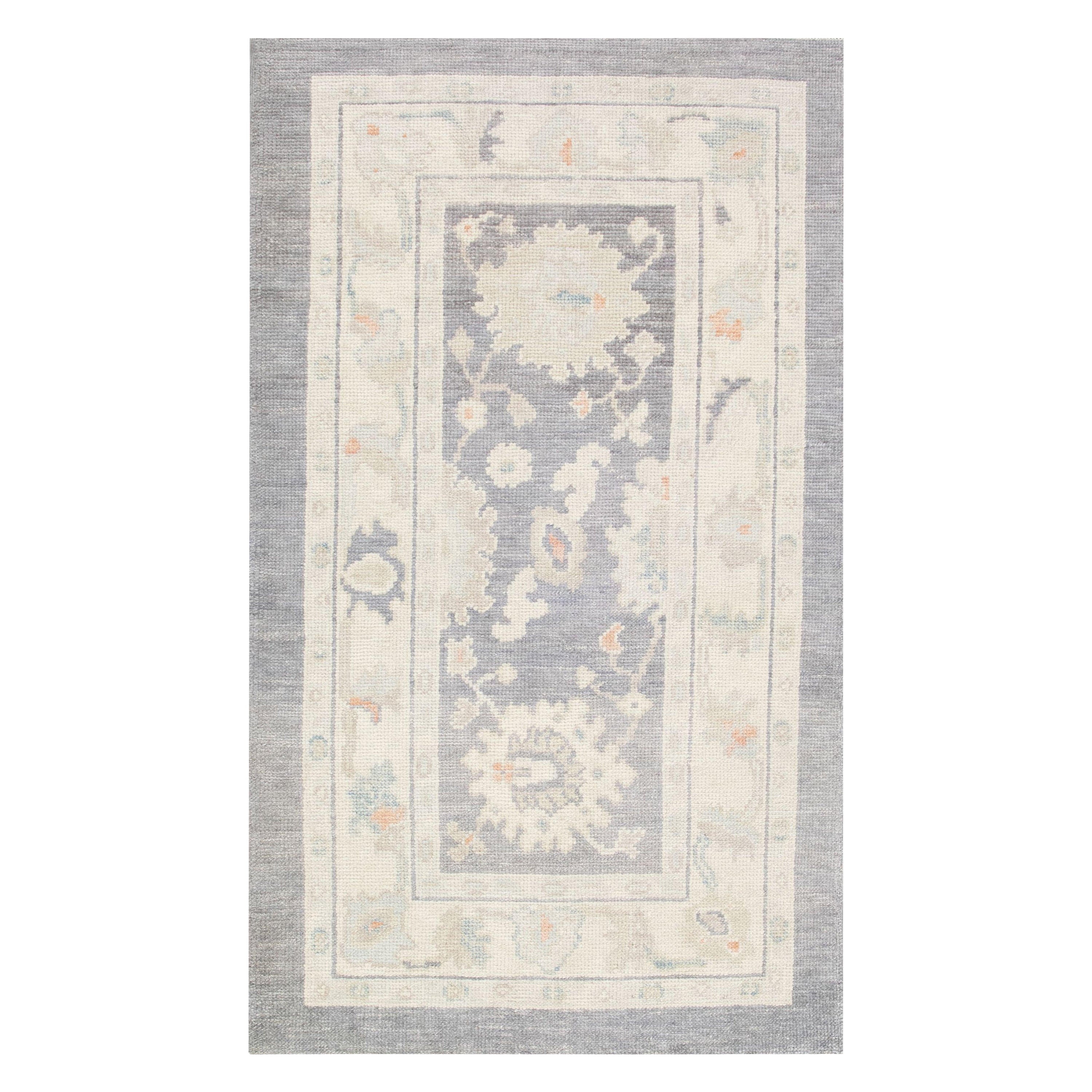 Oushak Rug Oriental Hand Knotted Turkish Oushak 3'1" x 5'1" #2832