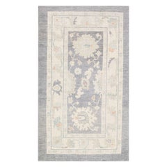 Oushak Rug Oriental Hand Knotted Turkish Oushak 3'1" x 5'1" #2832