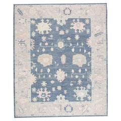 Oushak Rug Oriental Hand Knotted Turkish Oushak 8'1" x 9'10" #2555