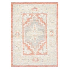 Oushak-Teppich Orientalischer handgeknüpfter türkischer Oushak 3' x 4'3" #2549