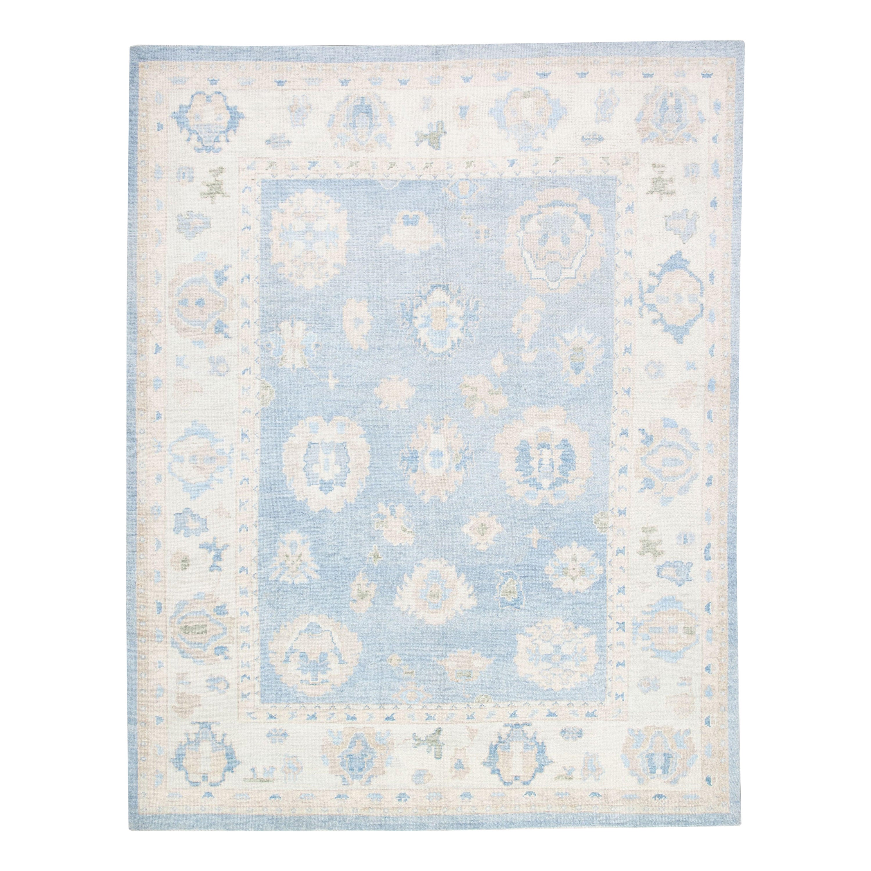 Oushak Rug Oriental Hand Knotted Turkish Oushak 8'1" x 10'3" #3075