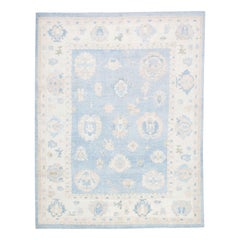 Oushak Rug Oriental Hand Knotted Turkish Oushak 8'1" x 10'3" #3075