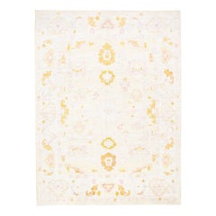 Oushak Rug Oriental Hand Knotted Turkish Oushak 7'8" x 10'5' #3097