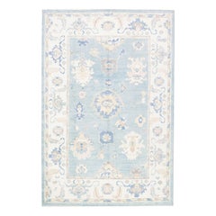 Oushak-Teppich Orientalischer handgeknüpfter türkischer Oushak 6'9" x 10'6" #3090