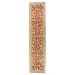 Oushak Rug Oriental Hand Knotted Turkish Oushak 3'1" x 13'8" #584