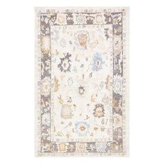 Tappeto Oushak Orientale annodato a mano Turco Oushak 5'9" x 9'1" #3064