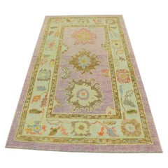 Tappeto Oushak Orientale annodato a mano Turco Oushak 3'2" x 5'5" #823