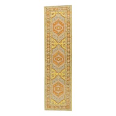Oushak Rug Oriental Hand Knotted Turkish Oushak 2'8" x 10'4" #752