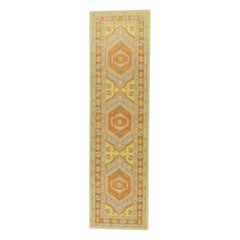 Oushak Rug Oriental Hand Knotted Turkish Oushak 2'10" x 10'6" #749