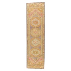 Oushak Rug Oriental Hand Knotted Turkish Oushak 3' x 10'10" #747