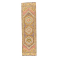 Oushak Rug Oriental Hand Knotted Turkish Oushak 2'9" x 10'1" #748