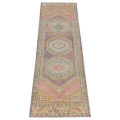 Oushak Rug Oriental Hand Knotted Turkish Oushak 3'1" x 10'1" #210