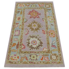 Tappeto Oushak Orientale annodato a mano Turco Oushak 3' x 5' #84