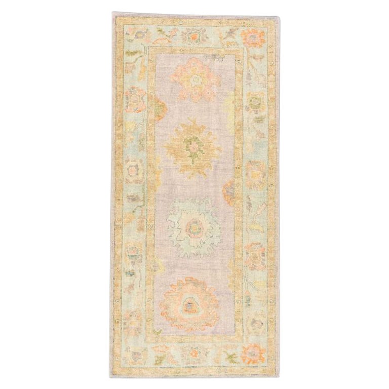 Oushak Rug Oriental Hand Knotted Turkish Oushak 3'2" x 6'10" #654