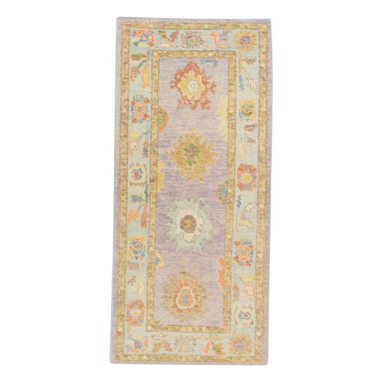 Oushak Rug Oriental Hand Knotted Turkish Oushak 3'1" x 6'9" #725