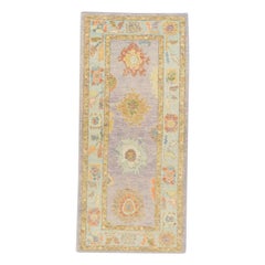 Oushak Rug Oriental Hand Knotted Turkish Oushak 3'1" x 6'9" #725