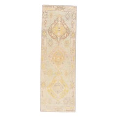Oushak Rug Oriental Hand Knotted Turkish Oushak 2'8" x 8'4" #920