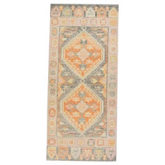 Oushak Rug Oriental Hand Knotted Turkish Oushak 3' x 6'8" #1502