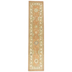 Oushak Rug Oriental Hand Knotted Turkish Oushak 2'7" x 12'1" #606