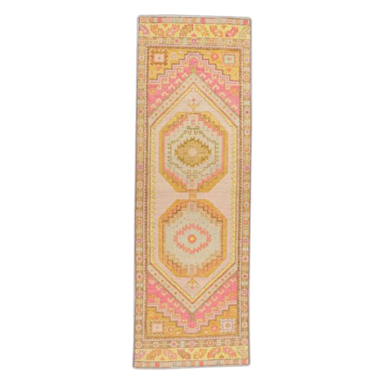 Oushak Rug Oriental Hand Knotted Turkish Oushak 2'10" x 8'10" #717