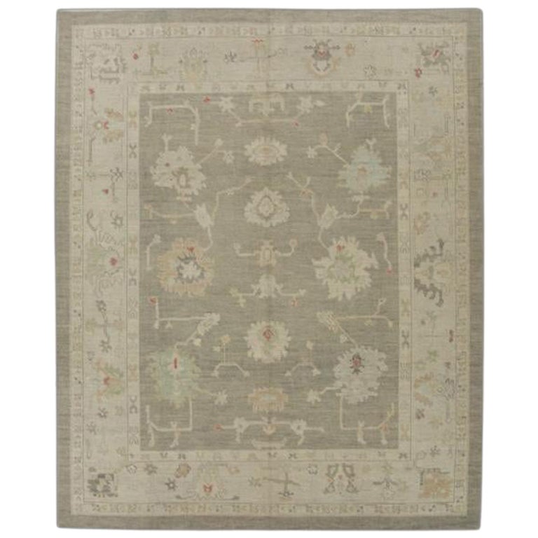 Oushak Rug Oriental Hand Knotted Turkish Oushak 8'1" x 10'1" #70