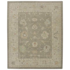 Oushak Rug Oriental Hand Knotted Turkish Oushak 8'1" x 10'1" #70