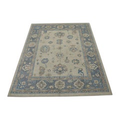 Alfombra Oushak Oriental Anudada a Mano Turca Oushak 8' x 9'6" #2362