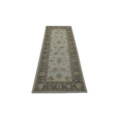 Oushak Rug Oriental Hand Knotted Turkish Oushak 4'6" x 12' #2357