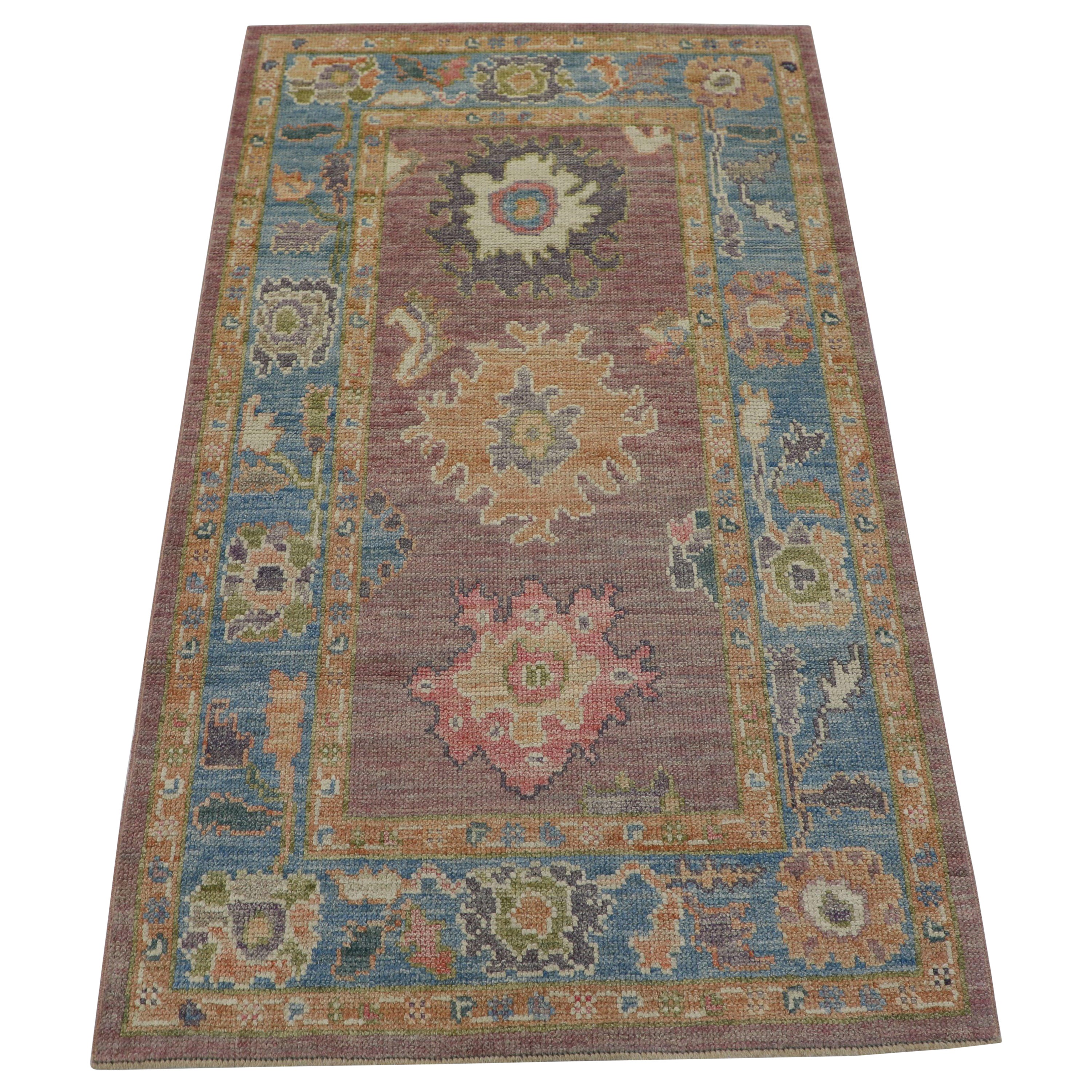 Oushak Rug Oriental Hand Knotted Turkish Oushak 3' x 5' #2033