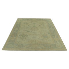Oushak Rug Oriental Hand Knotted Turkish Oushak 8'4" x 10'6" #1424