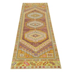 Oushak Rug Oriental Hand Knotted Turkish Oushak 3' x 9' #697