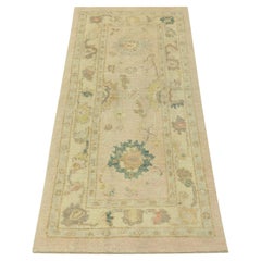 Oushak-Teppich Orientalischer handgeknüpfter türkischer Oushak 2'8" x 6'7" #939