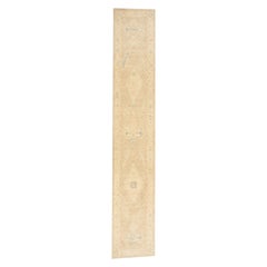 Alfombra Oushak Oriental Anudada a Mano Turca Oushak 2'5" x 13'11" #614