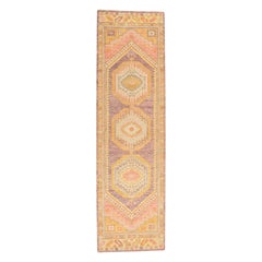 Oushak Rug Oriental Hand Knotted Turkish Oushak 3' x 10'6" #885