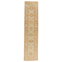 Oushak Rug Oriental Hand Knotted Turkish Oushak 2'8" x 11'9" #942