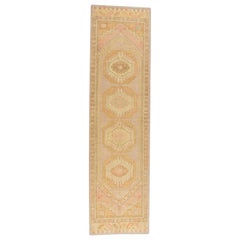 Oushak Rug Oriental Hand Knotted Turkish Oushak 3'2" x 11'11" #896