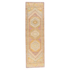 Oushak Rug Oriental Hand Knotted Turkish Oushak 3'1" x 10'8" #883