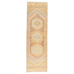Oushak Rug Oriental Hand Knotted Turkish Oushak 2'11" x 10'1" #967