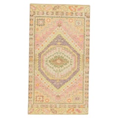 Tappeto Oushak Orientale annodato a mano Turco Oushak 2'9" x 5' #807