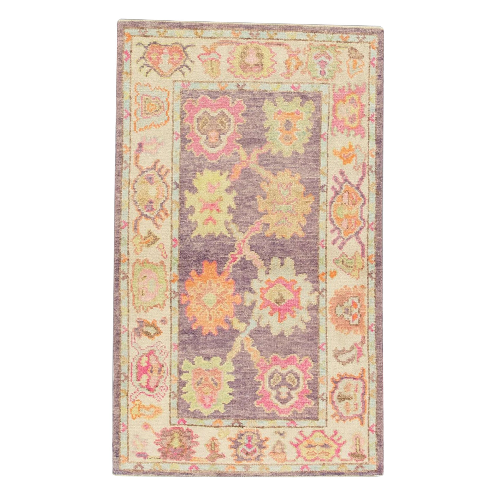 Oushak Rug Oriental Hand Knotted Turkish Oushak 2'11" x 4'11" #768