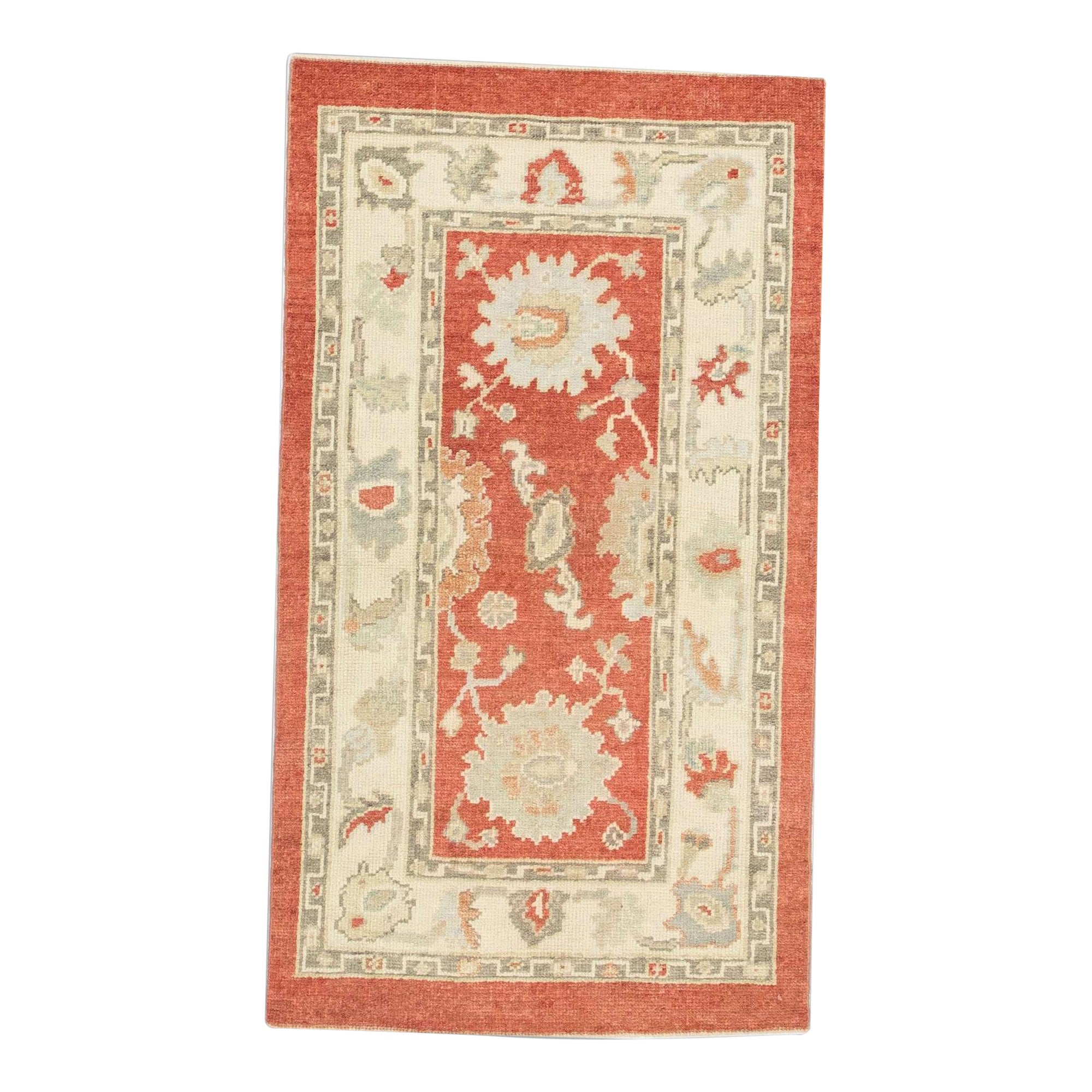 Oushak Rug Oriental Hand Knotted Turkish Oushak 2'10" x 5' #811
